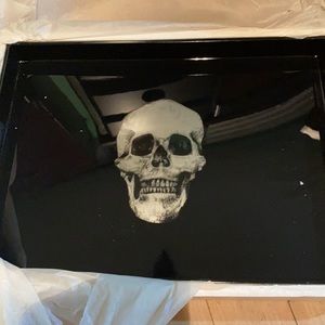 Pottery barn skull serving tray